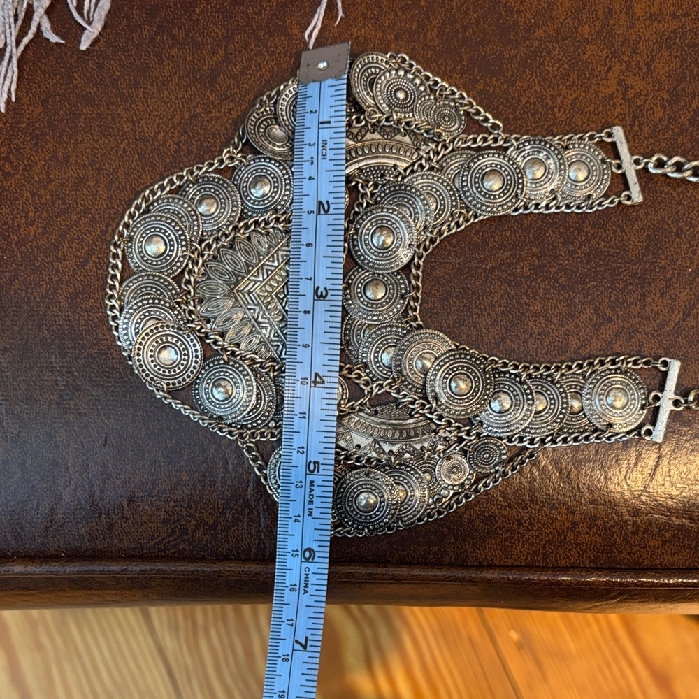 Silver Statement Necklace - image 8